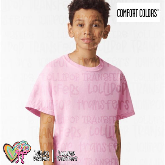 Blank Shirt -- Comfort Color Youth Short Sleeve -- 9018