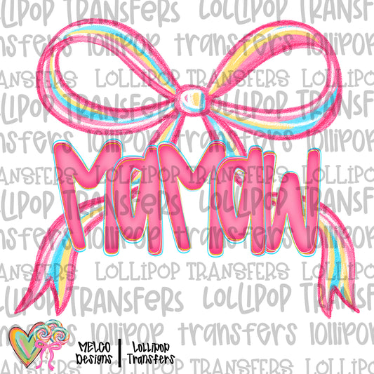 Preppy Bow Mamaw