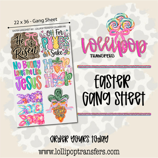 Easter Gang Sheet 22x36 -  EASTER001