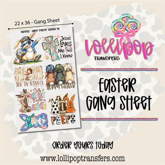 Easter Gang Sheet 22x36 -  EASTER002