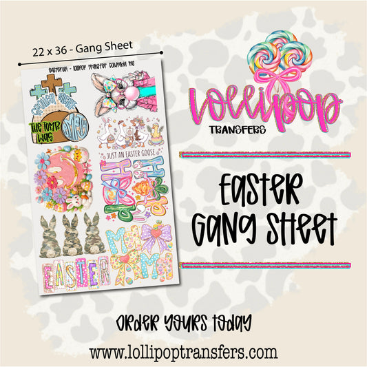 Easter Gang Sheet 22x36 -  EASTER004