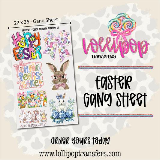 Easter Gang Sheet 22x36 -  EASTER005
