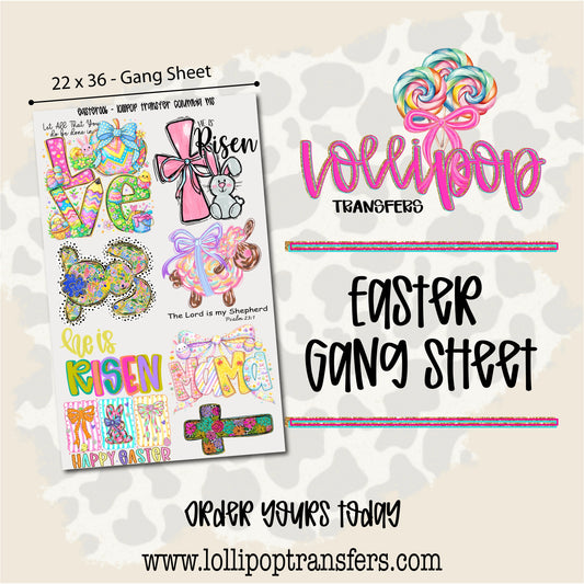 Easter Gang Sheet 22x36 -  EASTER006